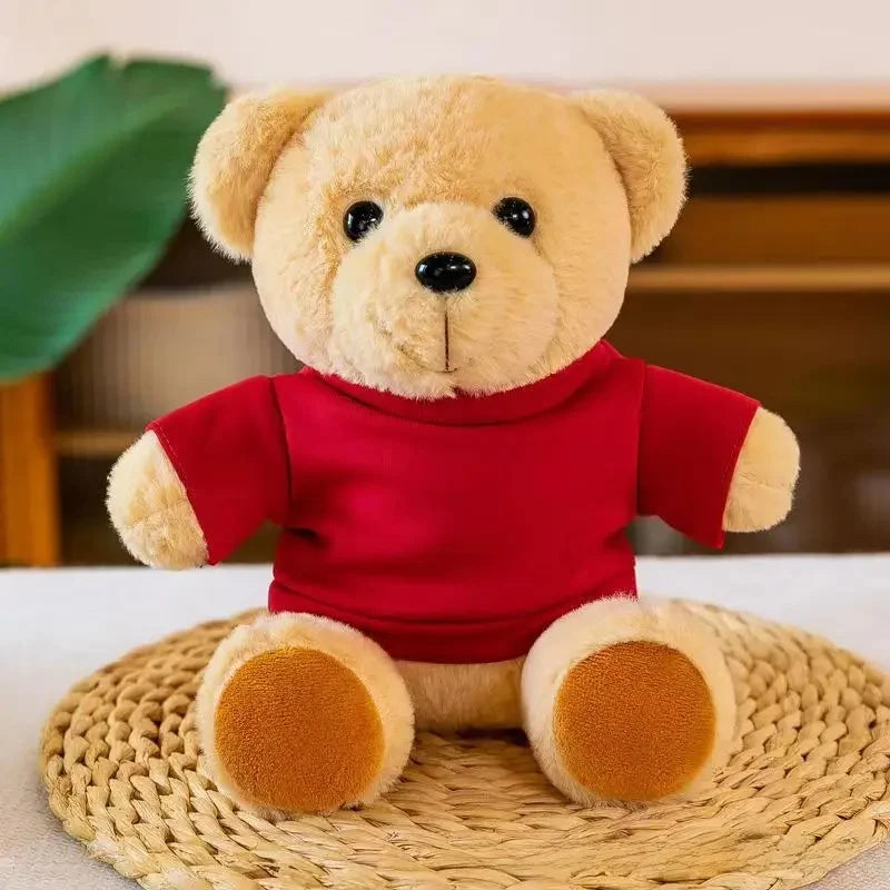 Teddy Bear Plush Doll Activity Gift Customizable Logo Small Bear Toy Stuffed Animal Soft PP Cotton Filling Made in China