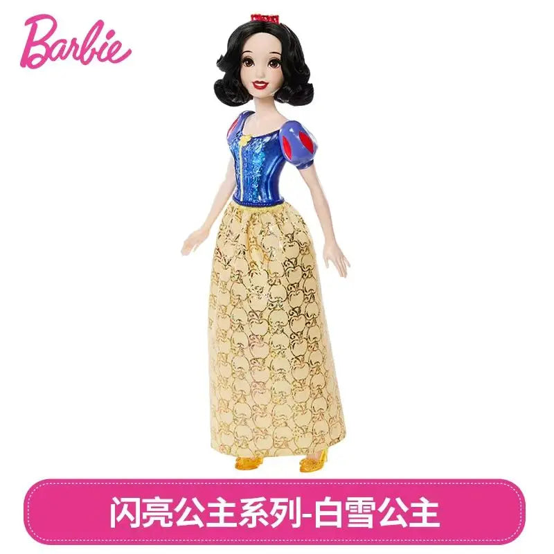 Authentic Barbie Shiny Princess Series Jointed Mini Doll Collectible Toy Perfect Birthday Gift for Girls Playtime Fun