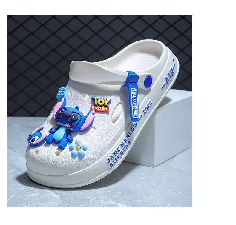 New Cartoon Stitch Series Head Slippers For Couples Are Super Light Anti-Slip And Versatile Casual Shoes For Men And Women Gifts