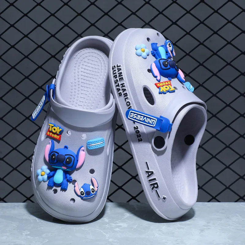 New Cartoon Stitch Series Head Slippers For Couples Are Super Light Anti-Slip And Versatile Casual Shoes For Men And Women Gifts