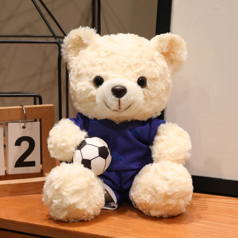 16/23CM Plush Football bear Player Toys Plushie Commemorative Mascot Bear Plush Doll National team Cubs Doll Competition Gifts