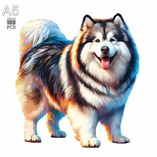 Dog Series Wooden Jigsaw Puzzles Art Unique Animal Shaped Puzzle Diy Leisure Game for Adults Kids Family Home Decor