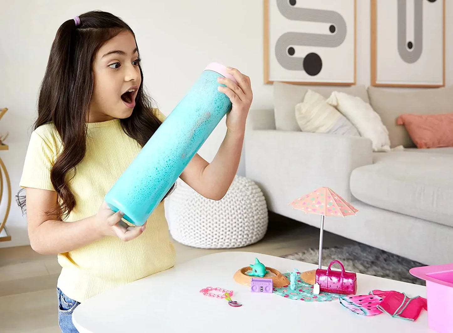 Original Barbie Color Reveal Foam Dolls Pet Friend with 25 Surprises  Scented Bubbles Princess Doll Toys for Girls Gift