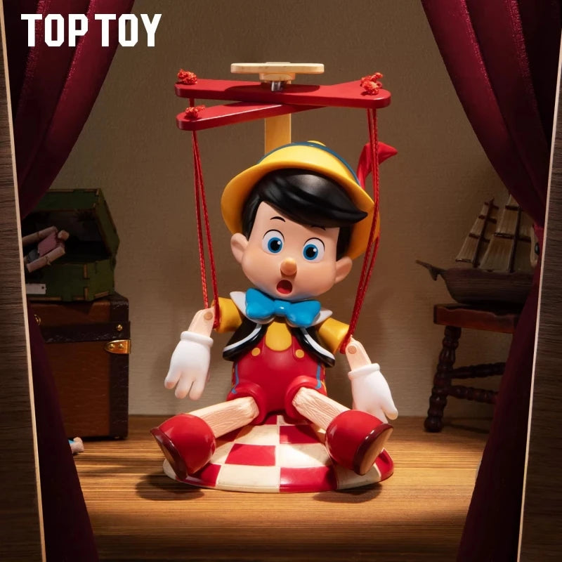 TOP TOY Disney Pinocchio Growth Diary Series Blind Box Animation Desktop Ornaments Cute Children's Toys Figures Birthday Gifts