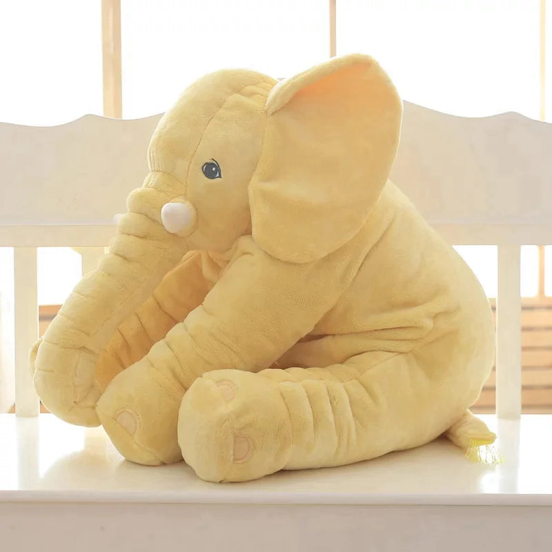 40cm 60cm 80cm Kawaii Plush Elephant Doll Toy Kids Play Back Cushion Cute Stuffed Elephant Child Accompany Doll Xmas Gift