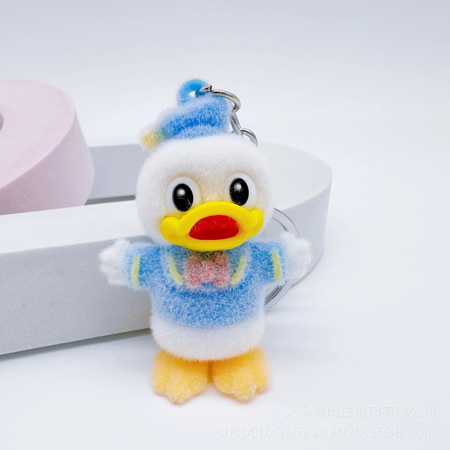 New Disney Cartoon Flock Doll Donald Duck Keychain Mickey & Minnie Kid Toy Cute Bag  Decorate Christmas Party smal gifts
