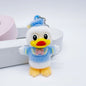 New Disney Cartoon Flock Doll Donald Duck Keychain Mickey & Minnie Kid Toy Cute Bag  Decorate Christmas Party smal gifts