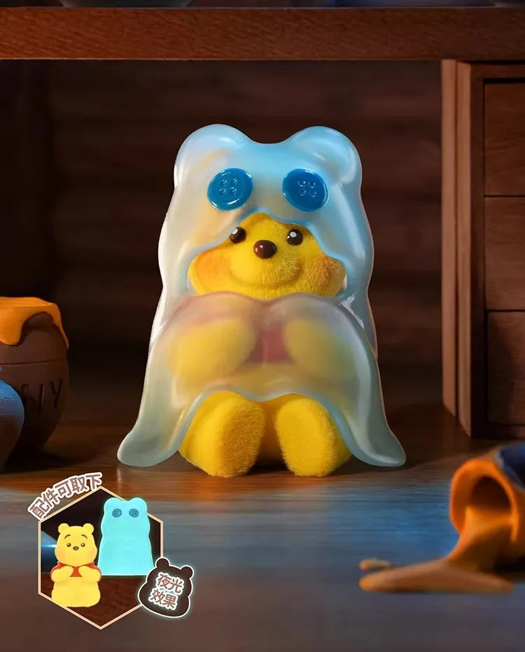 TOP TOY Disney Pooh Bear Expression Pack Series Blind Box Cute Desktop Decoration Ornament Children's Toy Model Birthday Gift