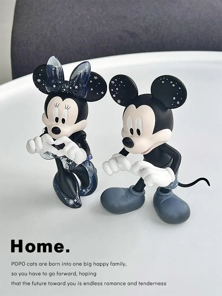 New Disney Cartoon Minnie Mickey Mouse Figures toys set Goofy Wedding cake decoration Action Wedding gift