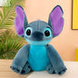 Anime Disney Kawaii Stitch Stuffed Toys Bluely Lilo&Stitch Plush Keychain Dolls Bag Pendant Birthday Party Gift For Kid Boy Girl