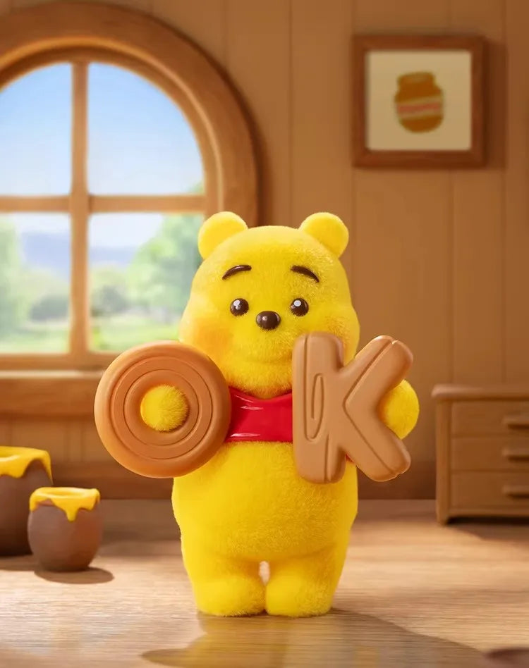 TOP TOY Disney Pooh Bear Expression Pack Series Blind Box Cute Desktop Decoration Ornament Children's Toy Model Birthday Gift