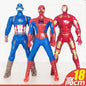 Brand new 18cm doll model Spider-Man figure, press-and-rotate Superman, Steve Rogers collectible, children's toy gift