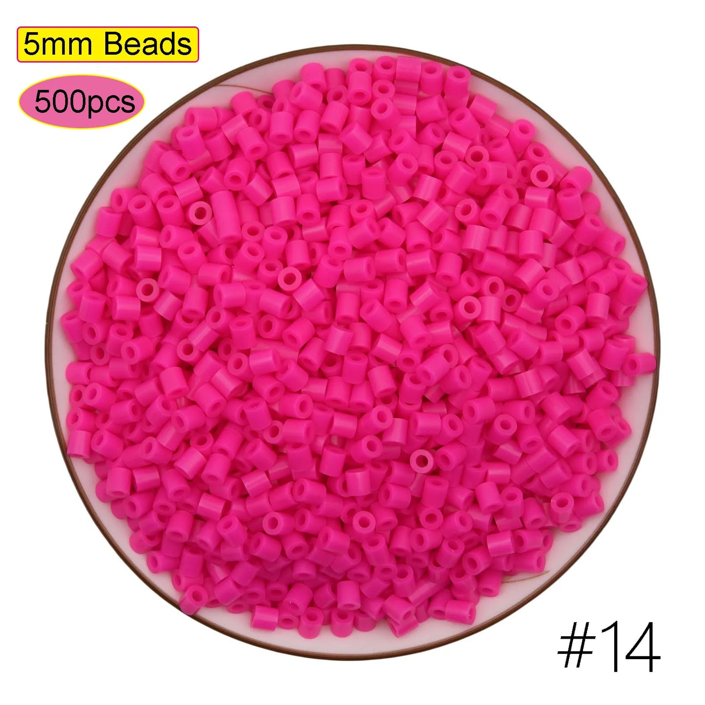 500Pcs 5mm HAMA Perler Beads for GREAT Kids  Fun DIY Intelligence Educational Toys Craft Puzzles 3d Iron Beads Puzzle