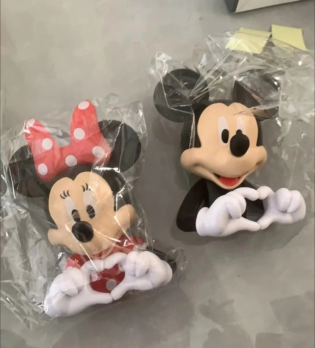10cm New Love Mickey Mouse Minnie Figure Cartoon Pvc Suit Decoration Living Room Ornaments Model Girls Birthday Gift