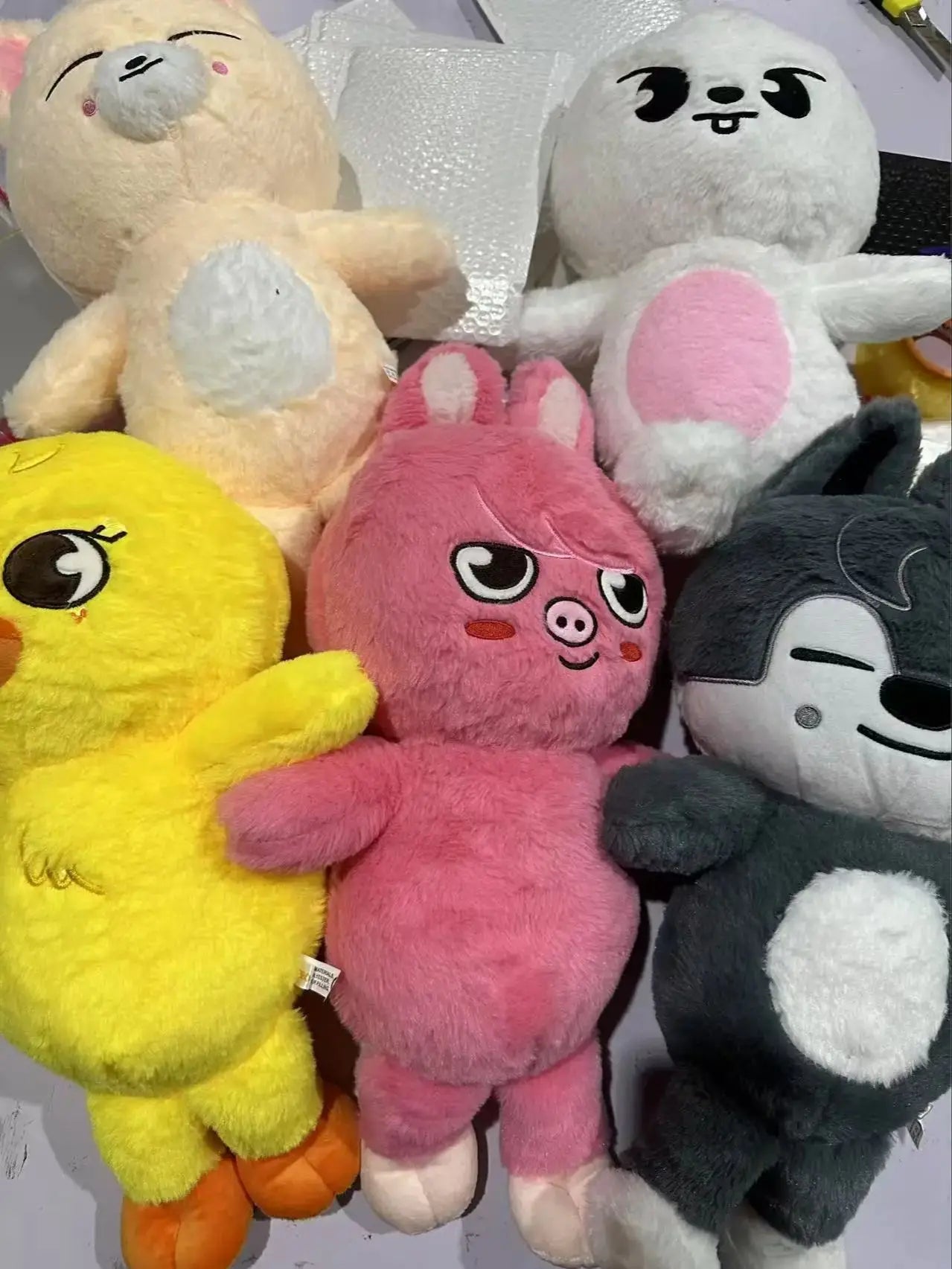 55CM Large SKZOO Stray Kids Plush Dolls Set 8pcs - Cute Animal Stuffed Toys Collection - Soft Hugging Pillow - Perfect Gift for