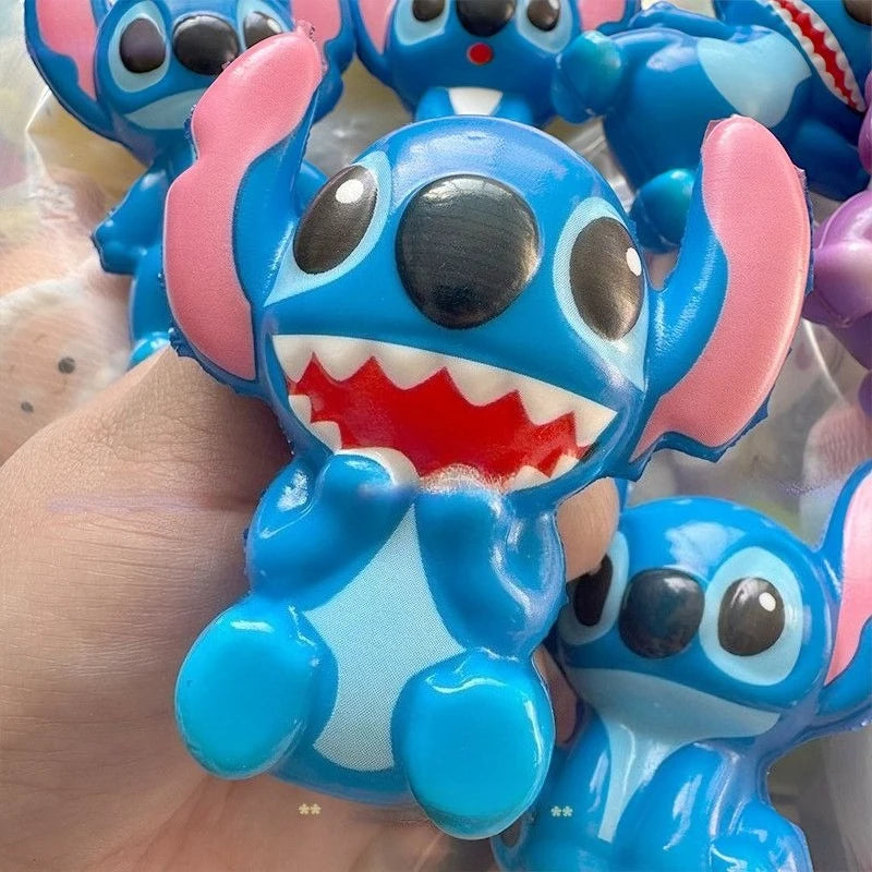 9cm Disney Stitch Figure Toy Decompression Toy Squishy Mochi Stress Relief Toys for Kids Adult Anxiety Relaxation Squeeze Gift