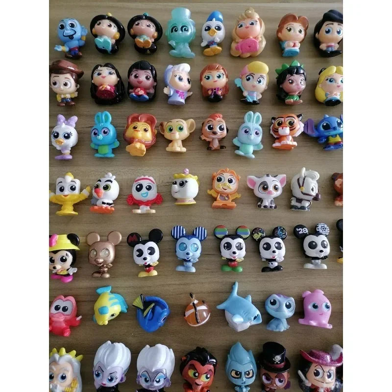 Disney Doorables Action Figures Mickey Minnie Forky Desktop Decoratoion Kawaii Big Eyed Doll Cartoon Model Toys Kids Gifts