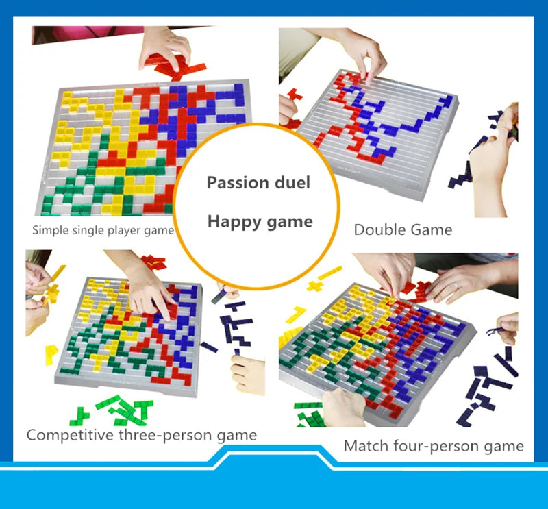 Fun Strategy Game: Novelty Puzzle Chess Blokus Board Game for Kids