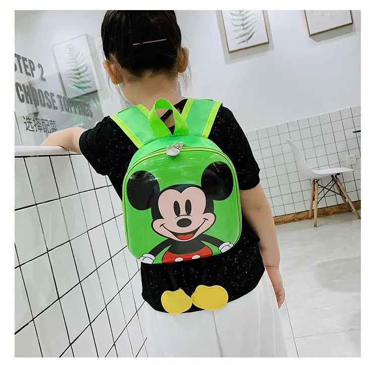 Disney Mickey Mouse Children's Kindergarten Backpack Boys Girls Baby Backpack Mini Cartoon Eggshell Backpack Kids Backpack
