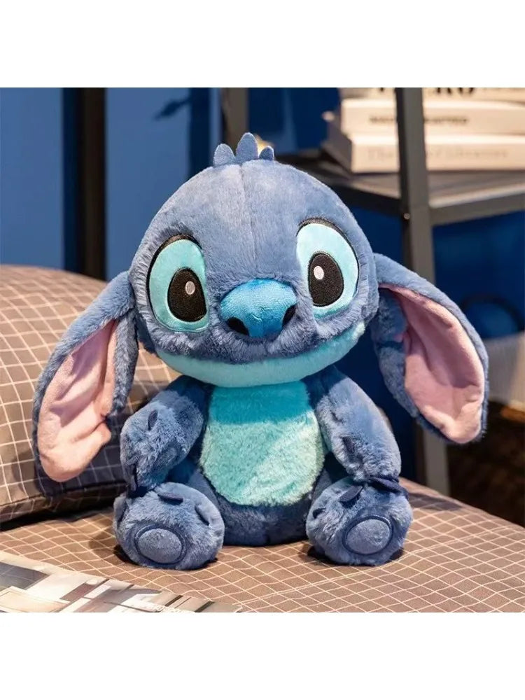 Anime Disney Kawaii Stitch Stuffed Toys Bluely Lilo&Stitch Plush Keychain Dolls Bag Pendant Birthday Party Gift For Kid Boy Girl