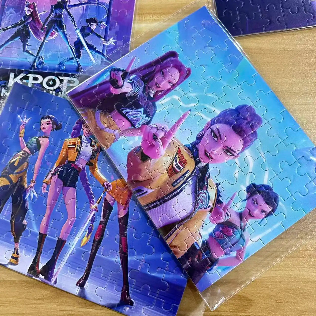 Anime peripheral KPop Devil Hunter puzzle game KPop Devil Hunter Rumi Mila Zoe puzzle model toy