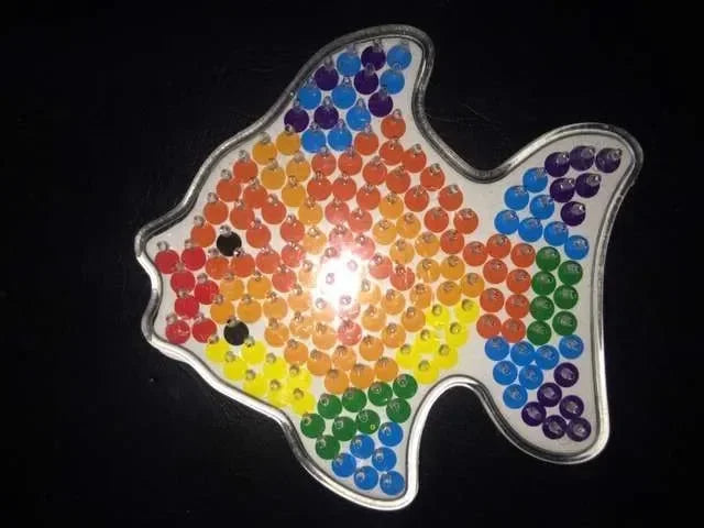 5mm Hama Beads Template with Color Paper Plastic Stencil Jigsaw Perler Puzzles Pixel Beads Diy Transparent Shape Puzzle Pegboard