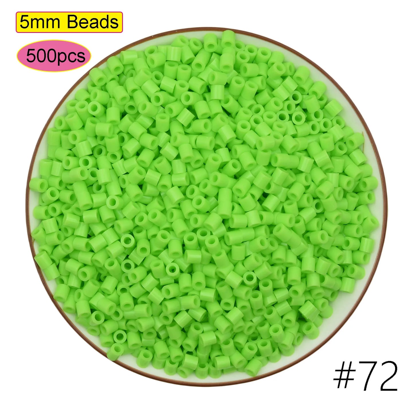 500pcs 5.0mm Perler Beads Pixel Puzzle Fuse&Hama Beads Diy 3D Puzzles Handmade Gift Fuse Beads Kit Iron Toy Educational Toys
