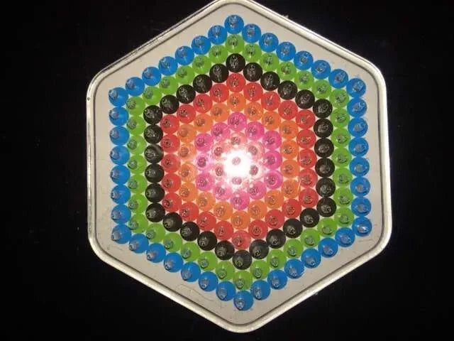 5mm Hama Beads Template with Color Paper Plastic Stencil Jigsaw Perler Puzzles Pixel Beads Diy Transparent Shape Puzzle Pegboard