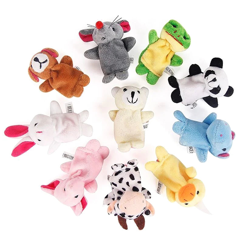 Cartoon Hand Doll Finger Puppet Baby Child Comfort Doll Plush Toy Finger Puppet Hand Puppet Small Toy Mini Toy Fingertip Doll