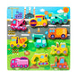 Children's 3D Puzzle Animal Transportation Sea Animal Fruits Early Education Fun DIY Paste Puzzle Toys for Kids Gifts