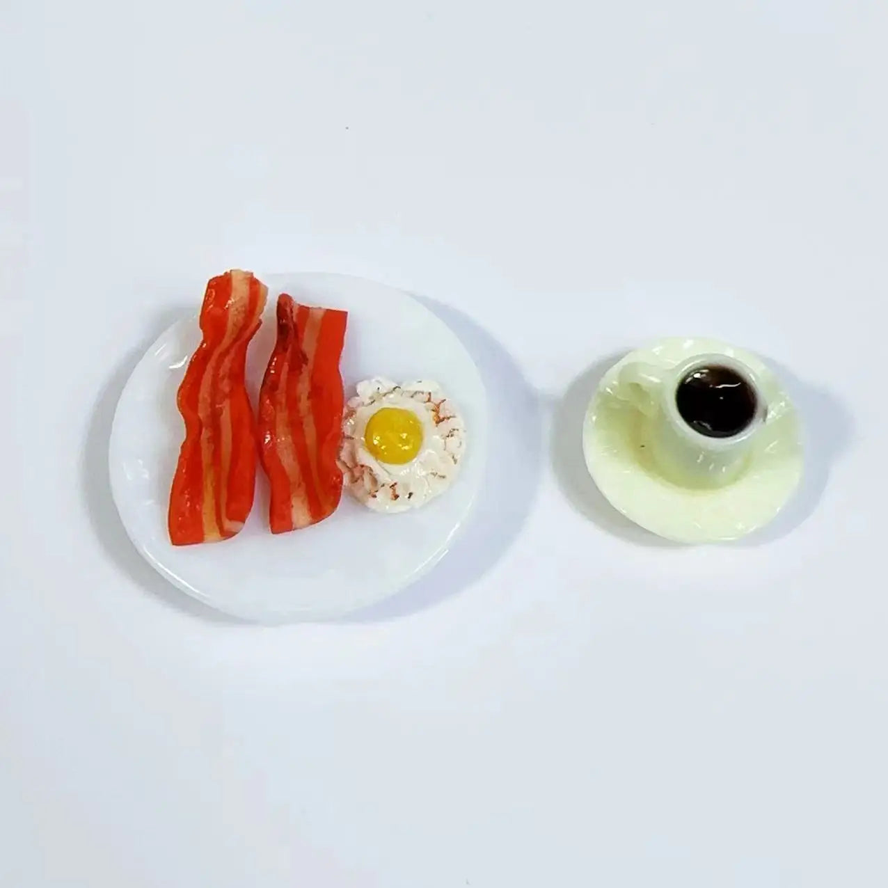 New 1/6 Handmade with clay Miniature Delicious sandwich breakfast set food for Doll House Mini Kitchen Toy Dollhouse Accessories