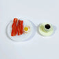 New 1/6 Handmade with clay Miniature Delicious sandwich breakfast set food for Doll House Mini Kitchen Toy Dollhouse Accessories