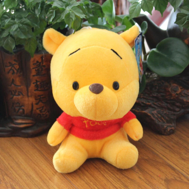 20cm Disney Animation Plush Doll Pooh Bear Mickey Mouse Minnie Tigger Cute Plush Animal Doll Piggy Pillow Toy Children’s Gift