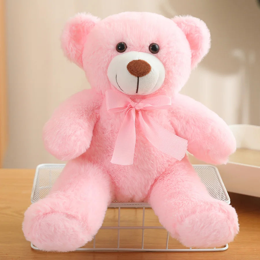 Ribbon Teddy Bear Plush Toy Graduation Gift Gift Doll Hugable Bear Wedding Doll