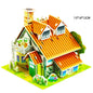 Villa House Castle Building Model 3D Cardboard Puzzle Jigsaw Toys Children's Interest Educational Toys Kids Gift