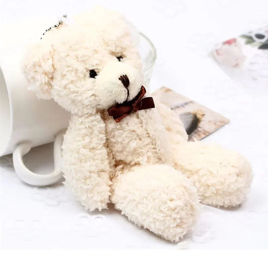 New Joint Teddy Bears Brand New High Quality Stuffed Plush Soft Mini 14CM Bear Plush Pendant Gifts Christmas Wedding Gifts