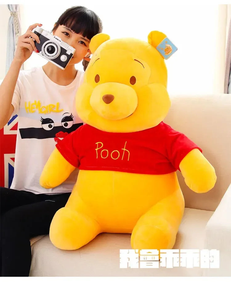 25-45cm Disney Winnie The Pooh Plush Toys Soft Stuffed Kawaii Anime Elf Doll Cartoon Pooh Bear Plush Doll Birthday Gift for Boys
