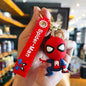 Classic SpiderMan Keychain Pendant Disney Marvel Amazing Inverted Silk Stereo Doll Car Hanging Decor Keychain Birthday Gift Toys