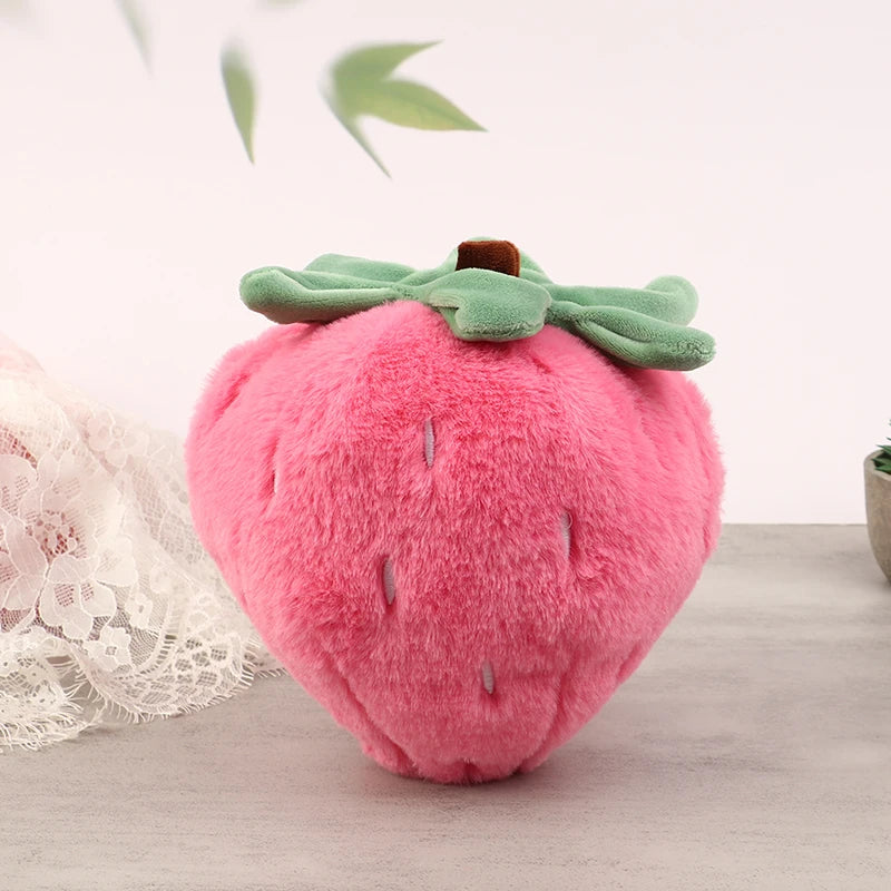 Super Soft Strawberry Pillow Toy Creative Lightweight Pink Strawberry Pillow Doll Home Decorative Doll Ornaments for Girls Gift