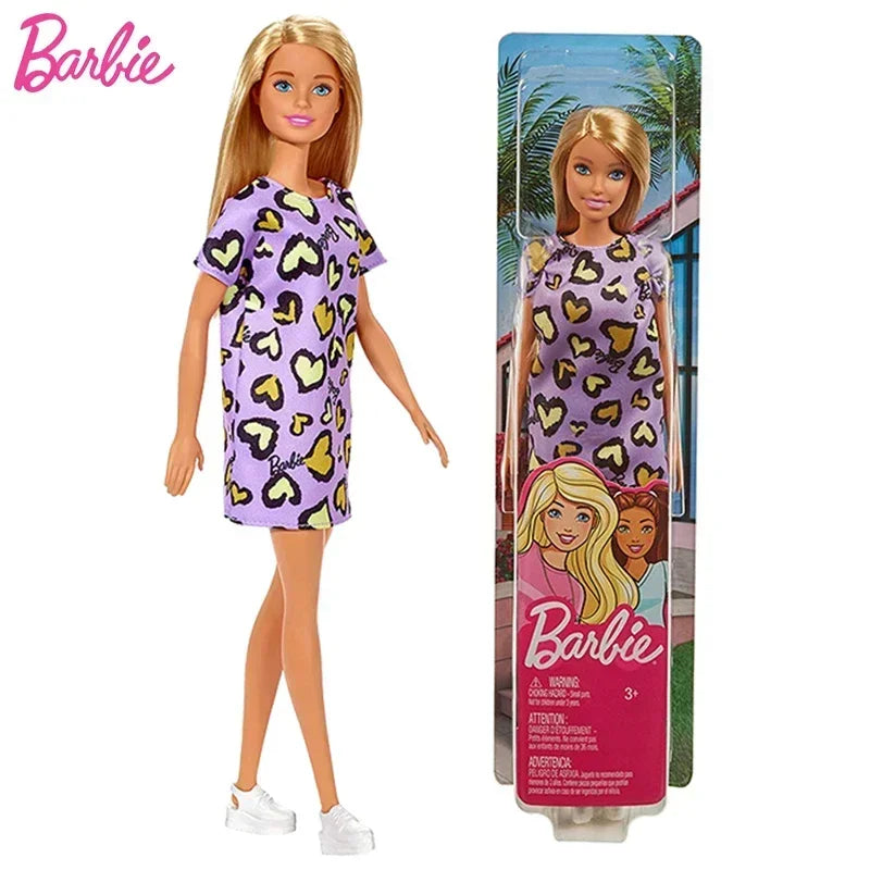 Original Mattel Barbie Doll Multi Joints Move Clothes Accessories Educational Props Toys for Girls Collection Kids Birthday Gift