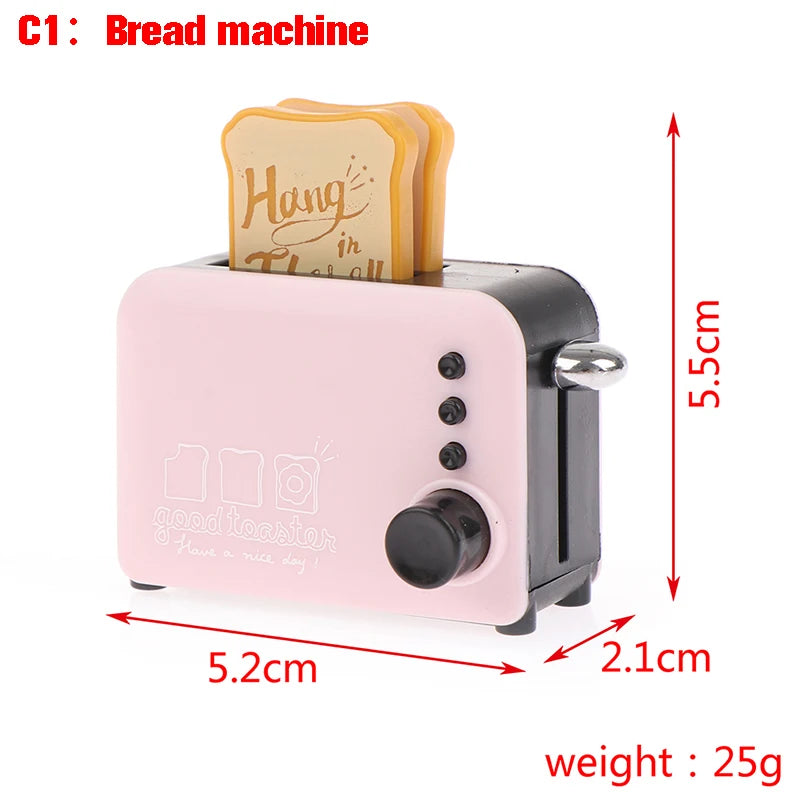 1pc Mini Furniture Lamp Radio Television Kitchen equipment For Children Gift Retro Dollhouse Decoration