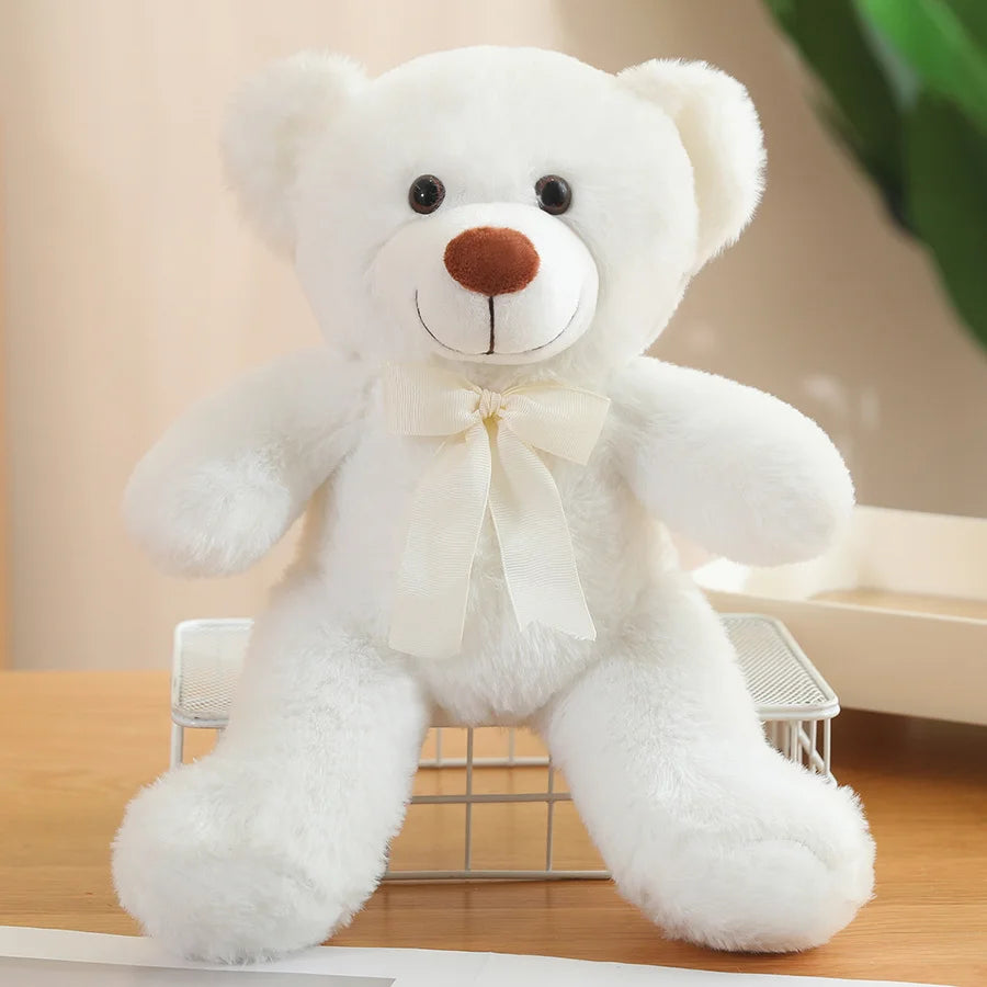 Ribbon Teddy Bear Plush Toy Graduation Gift Gift Doll Hugable Bear Wedding Doll