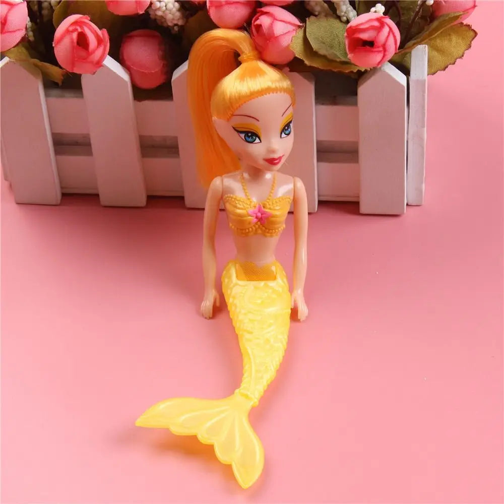 For  16cm Birthday Present Educational Classic Girls  Princess Fairy Doll Swimming Pool Toys Mermaid Doll