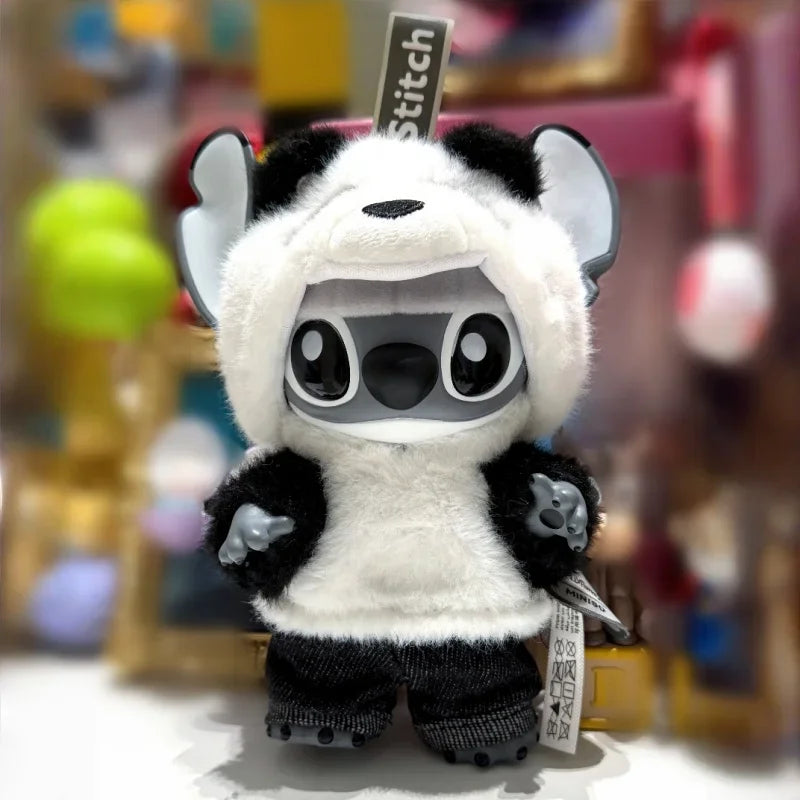 Miniso Disney Stitch Panda Edition Vinyl Figure, Limited Collectible Toy, Perfect Christmas Gift for Desk Decor & Keychain
