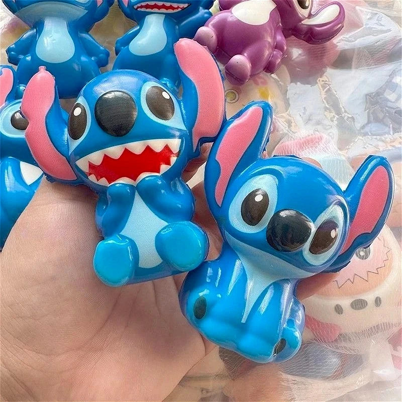 9cm Disney Stitch Figure Toy Decompression Toy Squishy Mochi Stress Relief Toys for Kids Adult Anxiety Relaxation Squeeze Gift