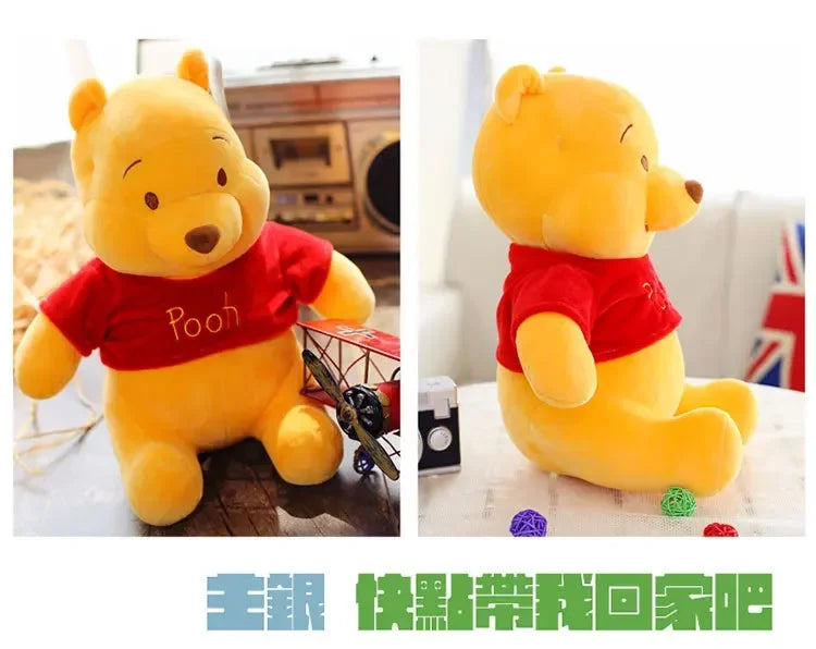 25-45cm Disney Winnie The Pooh Plush Toys Soft Stuffed Kawaii Anime Elf Doll Cartoon Pooh Bear Plush Doll Birthday Gift for Boys