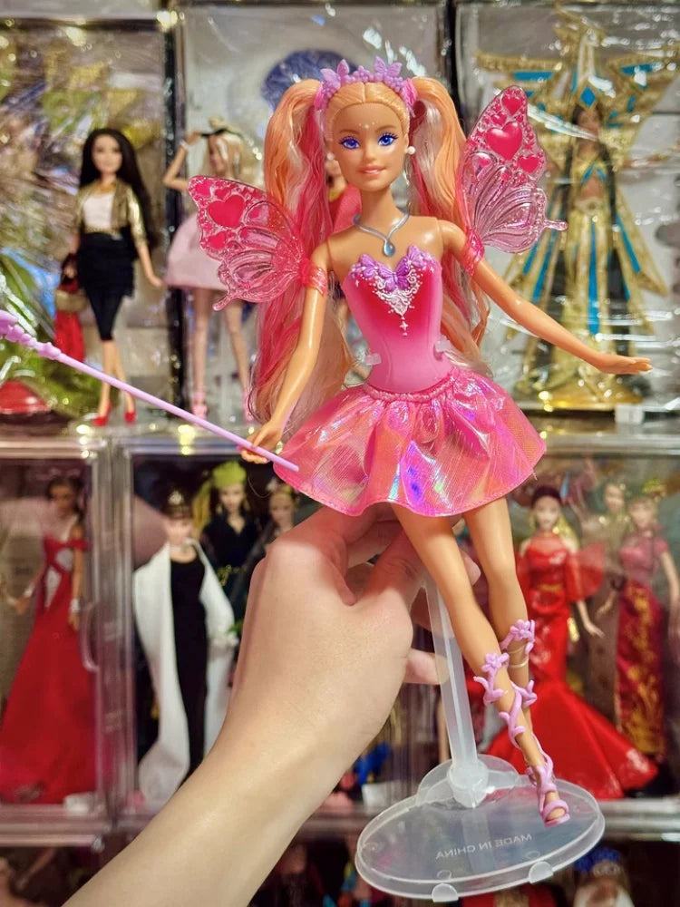 Pre sale new Genuine Barbie Princess Doll Color Changing Dream Butterfly Fairy Toy Girls Dolls Collectible Figures Birthday Gift