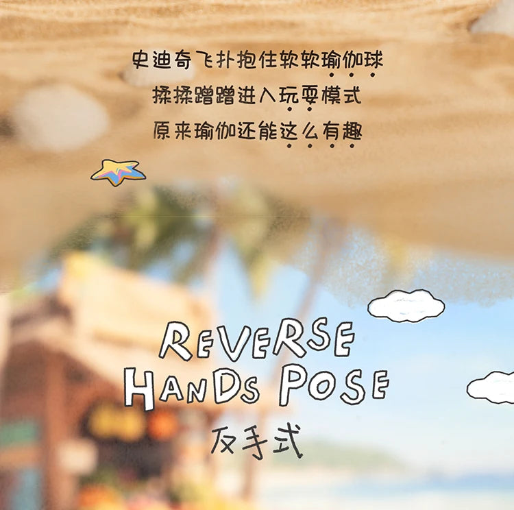 New Toptoy Disney Stitch Energetic Yoga Random Blind Box Series Flocked Figurine Cute Anime Peripheral Doll Collectible Gifts