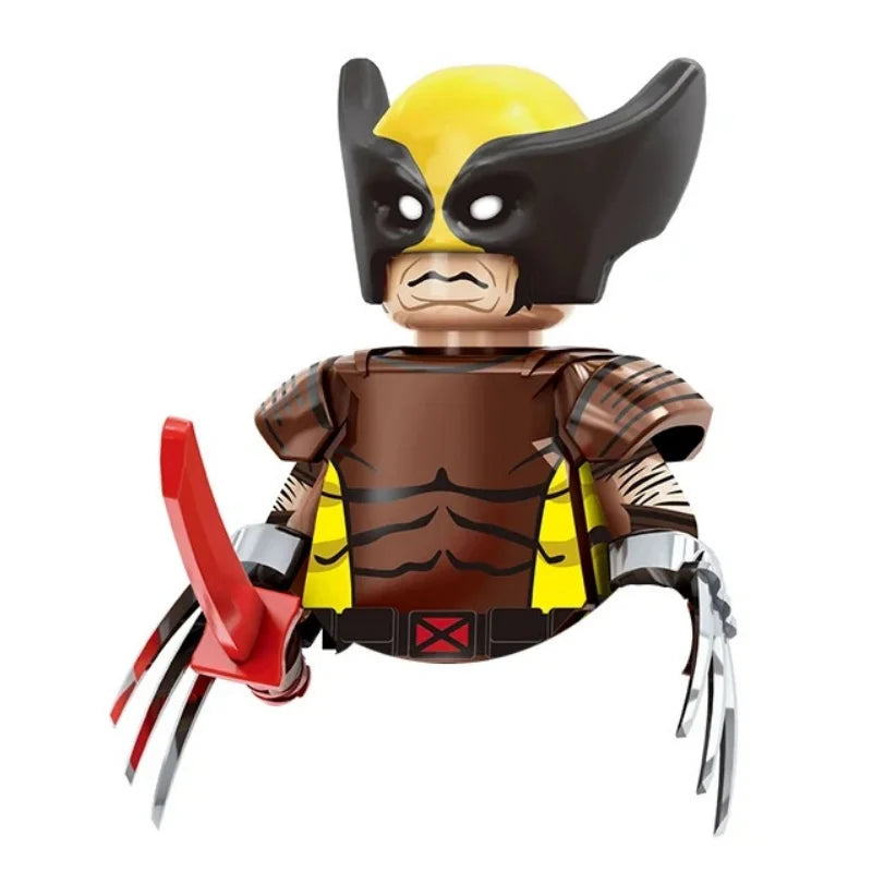 Blind Box Mini Building Blocks TV6205 Figures Big Goblin Spiderman Iron Man Venom Captain Hawk Deadpool Armor Christmas Gift Toy