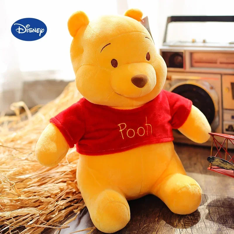 25-45cm Disney Winnie The Pooh Plush Toys Soft Stuffed Kawaii Anime Elf Doll Cartoon Pooh Bear Plush Doll Birthday Gift for Boys